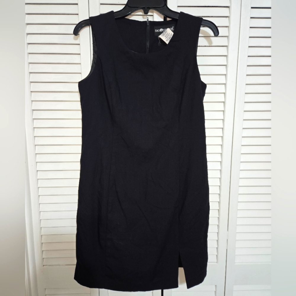 Sag Harbor Petites Women's 8P Black Sleeveless Dress